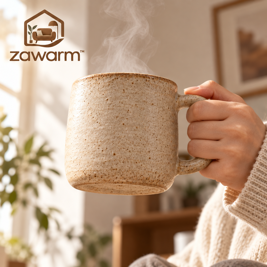 zawarm™ Vintage-Style Stoneware Mug