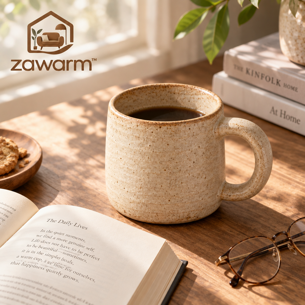 zawarm™ Vintage-Style Stoneware Mug