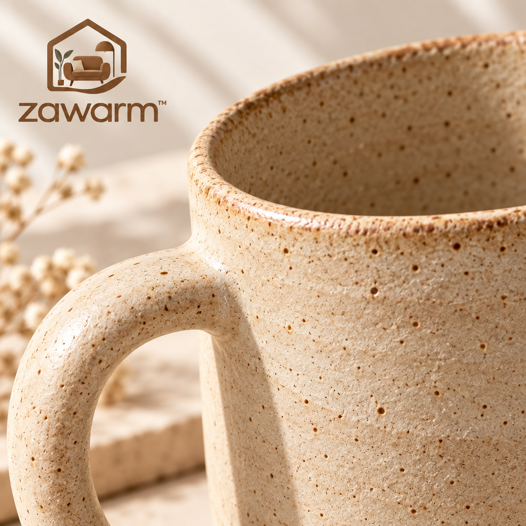 zawarm™ Vintage-Style Stoneware Mug